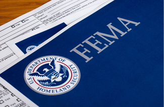 FEMA document laying on a table